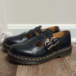 Dr. Martens 8065 Smooth Mary Jane Buckle Strap Shoes